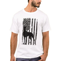 Patriotisk Grand Danois Amerikansk Flagga