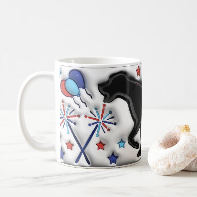 Patriotisk Grand Danois Kaffemugg (Med munk)