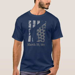 Patriotisk gråttdesign för flagga 1911 tee