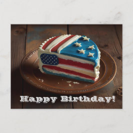 Patriotisk Grattis på födelsedagen Vykort