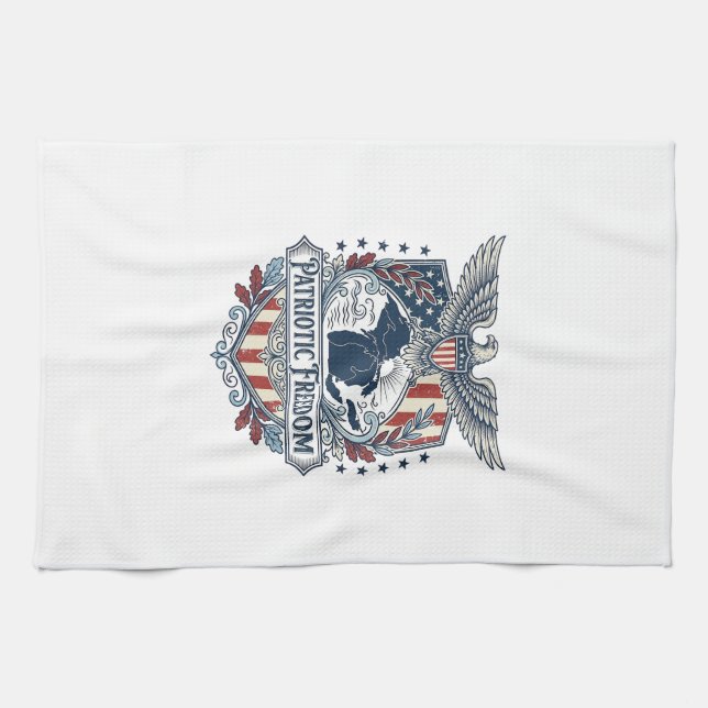 Patriotisk Great Lakes Pride Vector Grafisk T-shir Kökshandduk (Horisontell)