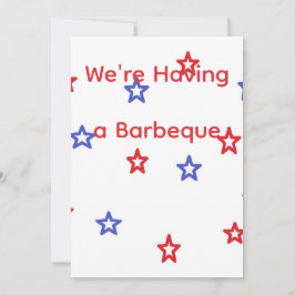 Patriotisk Grillinbjudan Inbjudningar