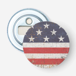 Patriotisk Grunge Amerikansk Flagga  Flasköppnare