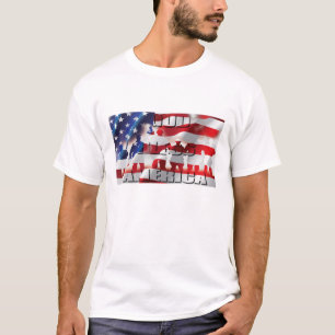 Patriotisk Gud välsigne Amerika T-shirt