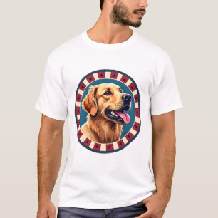Patriotisk Guldfågel Cirkelskjorta T Shirt