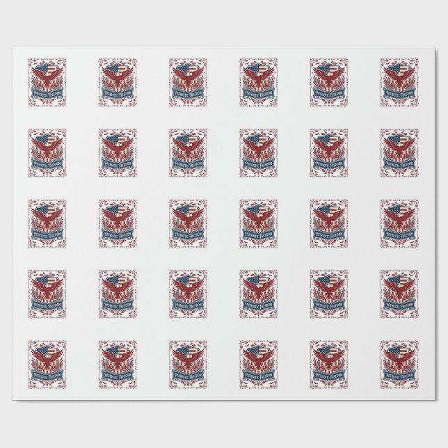 Patriotisk Halloween Vector Grafisk T-shirt Presentpapper (Platt)