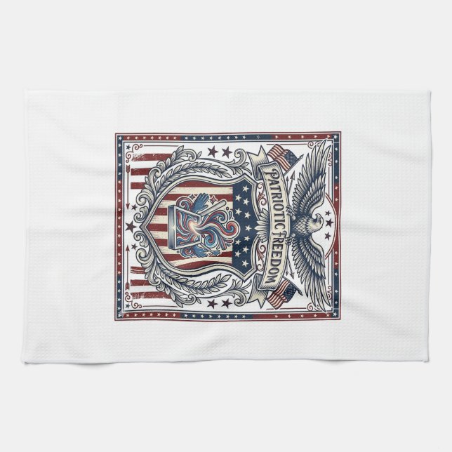 Patriotisk Hartz Kökshandduk (Horisontell)