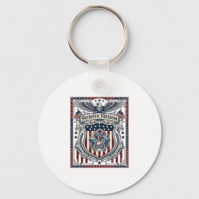 Patriotisk Hartz Nyckelring (Framsida)