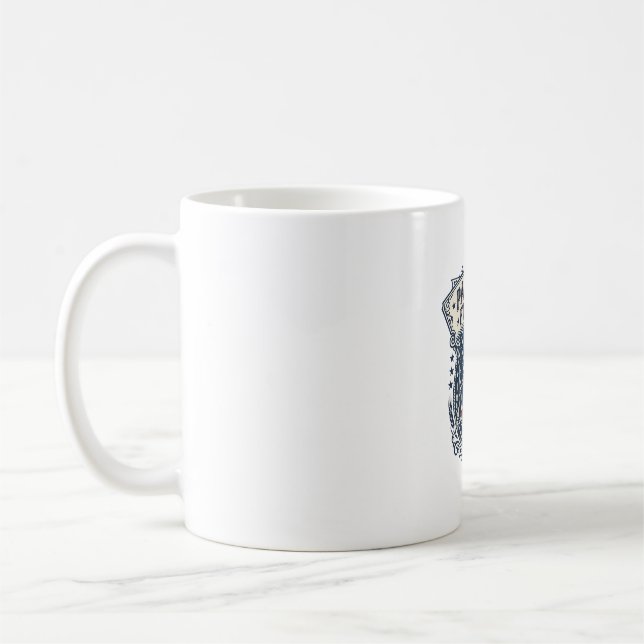 Patriotisk Häst Ranch Mamma Vektor Grafisk Tee_1 Kaffemugg (Vänster)