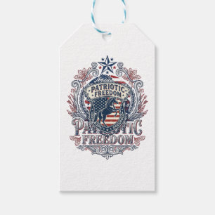 Patriotisk Hästälskare Vektor Grafisk T-Shirt_1 Presentetikett