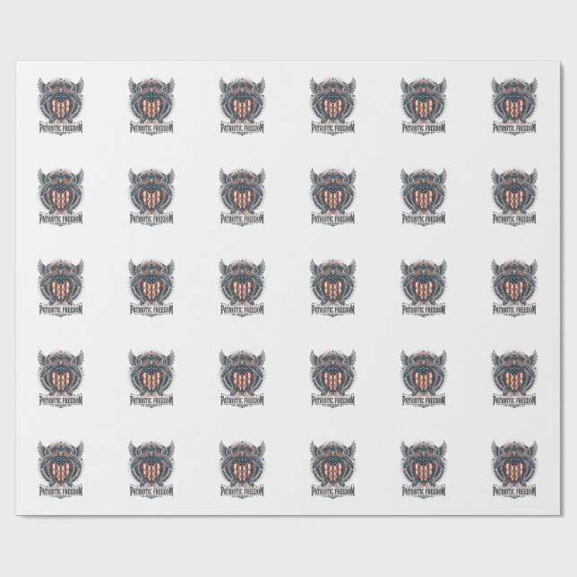 Patriotisk havssköldpadda presentpapper (Platt)
