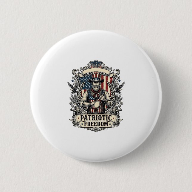 Patriotisk het sauce älskare knapp (Framsida)