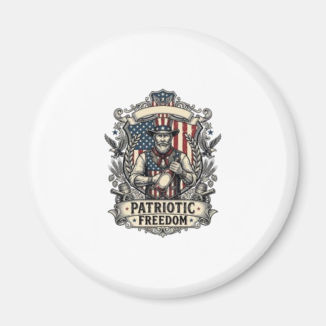 Patriotisk het sauce-älskare magnet (Framsidan)