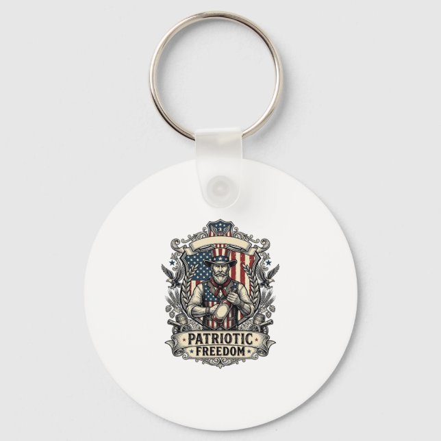 Patriotisk het sauce älskare nyckelring (Framsida)
