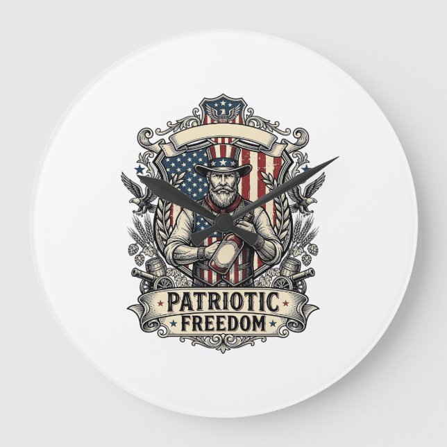 Patriotisk het sauce-älskare stor klocka (Framsida)