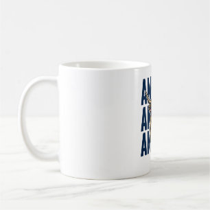 Patriotisk Highland Ko Amerika Vintage T-Shirt Des Kaffemugg
