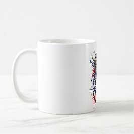 Patriotisk Highland Ko Fria Att Vara Rädda Kaffe Kaffemugg