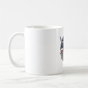 Patriotisk Highland Ko Vintage Gravyr Konst_1 Kaffemugg
