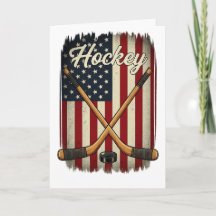 Patriotisk Hockey USA Flagga Sporter
