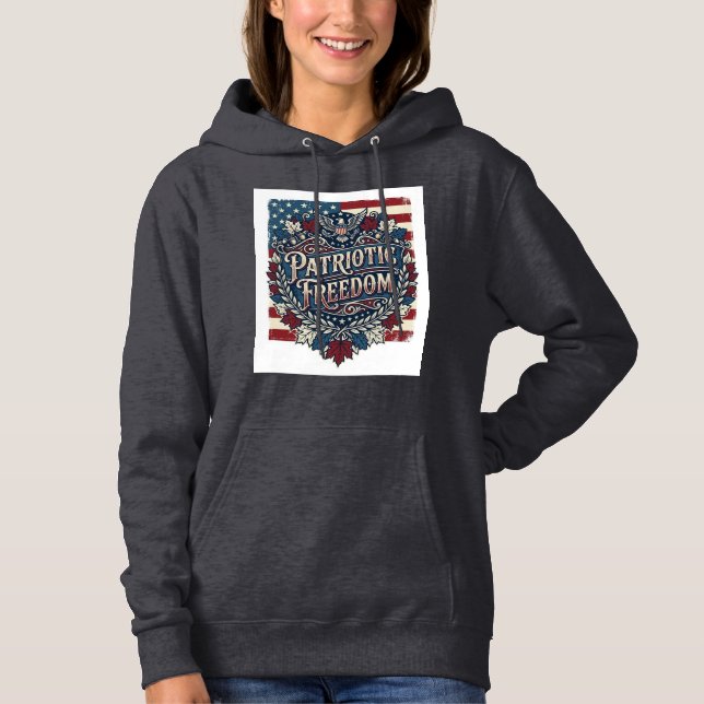 Patriotisk höstlöv vektor grafisk t-shirt (Framsida)