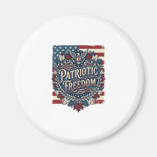 Patriotisk höstlöv vektor grafisk t-shirt magnet