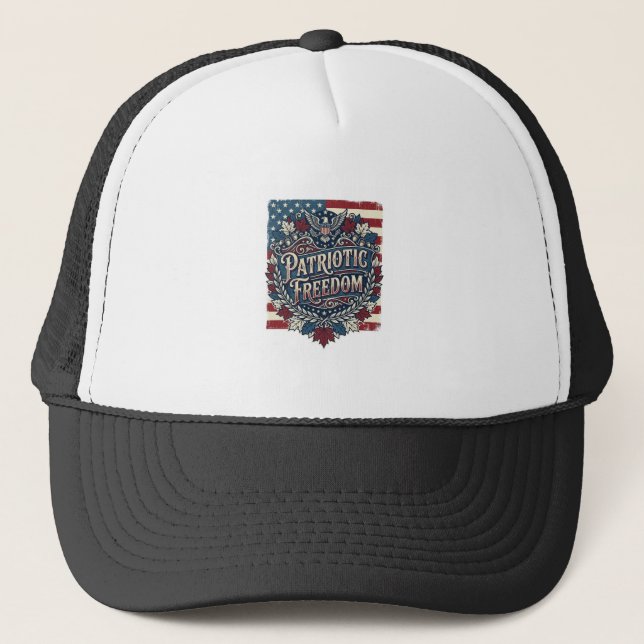 Patriotisk höstlöv Vektorgrafik T-shirt Keps (Framsida)