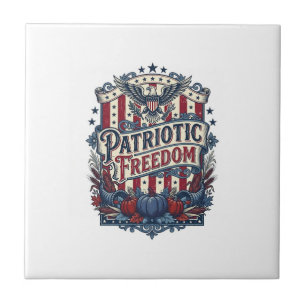 Patriotisk höstskörd vektor grafisk t-shirt kakelplatta