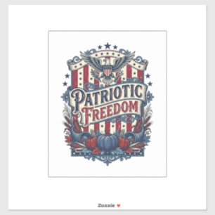 Patriotisk höstskörd vektor grafisk t-shirt klistermärken