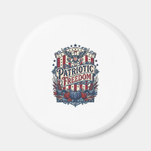 Patriotisk höstskörd vektor grafisk t-shirt magnet