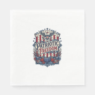 Patriotisk höstskörd vektor grafisk t-shirt pappersservett