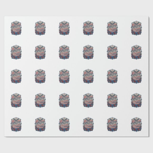 Patriotisk höstskörd vektor grafisk t-shirt presentpapper (Platt)