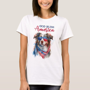 Patriotisk hund-australisk kel t shirt