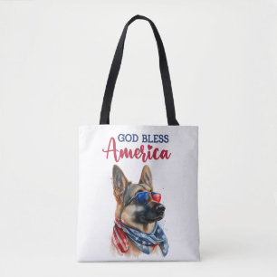 Patriotisk hund - Schäferhund Tygkasse