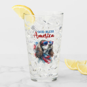 Patriotisk Hund-Spaniel Glaskopp