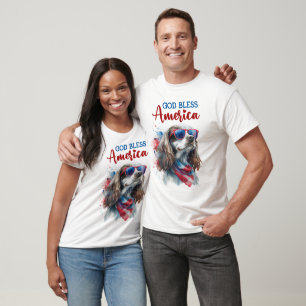 Patriotisk Hund-Spaniel T Shirt