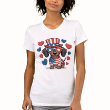 Patriotisk hundälskare USA-tröja