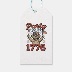Patriotisk Hundfest Som Om Det Vore 1776 Vintage T Presentetikett