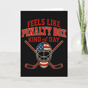 Patriotisk ishockey 4 juli-flagga Rollig hockey Kort