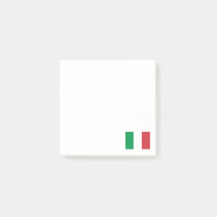 Patriotisk italienflaggaitalienare post-it block