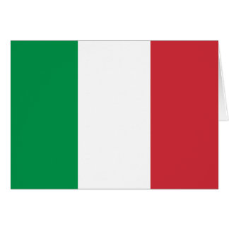Patriotisk italiensk Flagga Hälsningskort