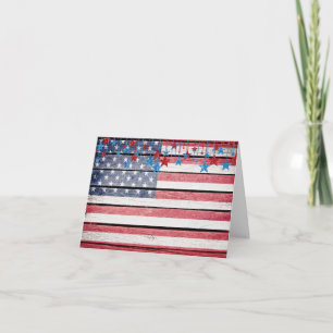 Patriotisk/jul/Helgdag-amerikansk Flagga Helgkort