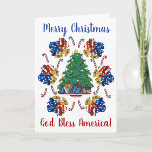 Patriotisk jul helgkort