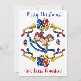 Patriotisk jul julkort