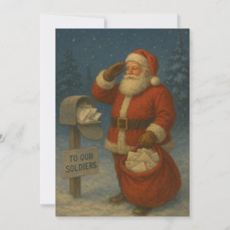 Patriotisk jul-tomte julkort