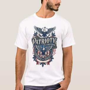 Patriotisk jul vektor grafisk t-shirt (2)