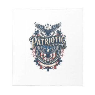 Patriotisk jul vektor grafisk t-shirt (2) anteckningsblock