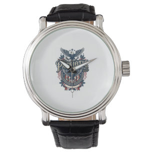 Patriotisk jul vektor grafisk t-shirt (2) armbandsur