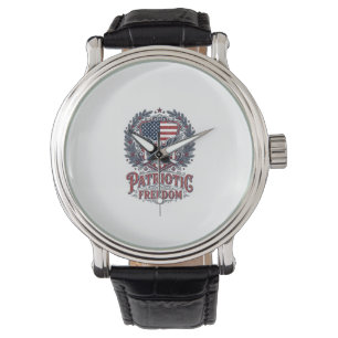 Patriotisk jul vektor grafisk t-shirt armbandsur