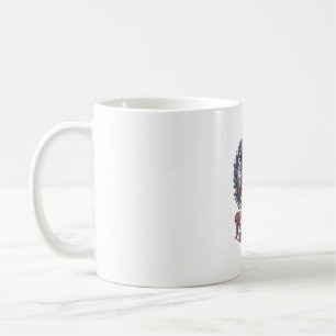 Patriotisk jul vektor grafisk t-shirt kaffemugg