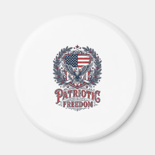 Patriotisk jul vektor grafisk t-shirt magnet